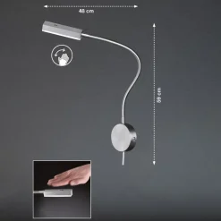 FISCHER & HONSEL LED-vegglampe Raik med kontakt dimmes trinnløst Outlet