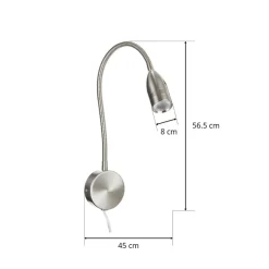 FISCHER & HONSEL LED-vegglampe Sten bev.styring, veggfeste, rund Discount