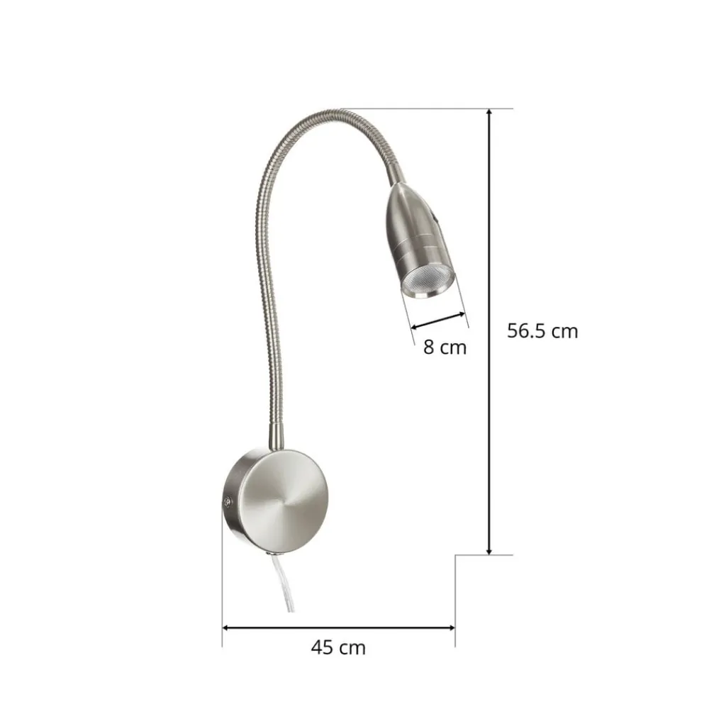 FISCHER & HONSEL LED-vegglampe Sten bev.styring, veggfeste, rund Discount