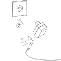 FISCHER & HONSEL LED-vegglampe Sten dimmes med bevegelsesstyring| Design- Og Hotellbelysning|Led-Innendørs