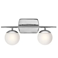 KICHLER LED-vegglampe til bad Jasper, 2 lyskilde Online