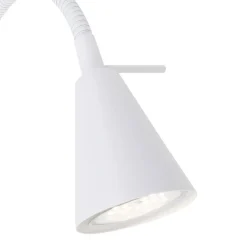 Briloner LED-vegglampe Tusa, hvit, metall, 45 cm, fleksibel arm Sale