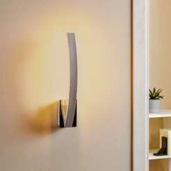 Domiluce LED-vegglampe Umbra indirekte strålende aluminium| Vegglamper