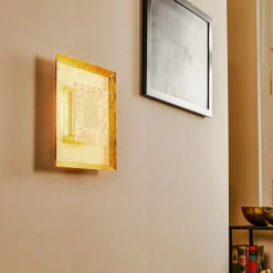 Eco-Light LED-vegglampe Window 32x32 cm, gull| Vegglamper