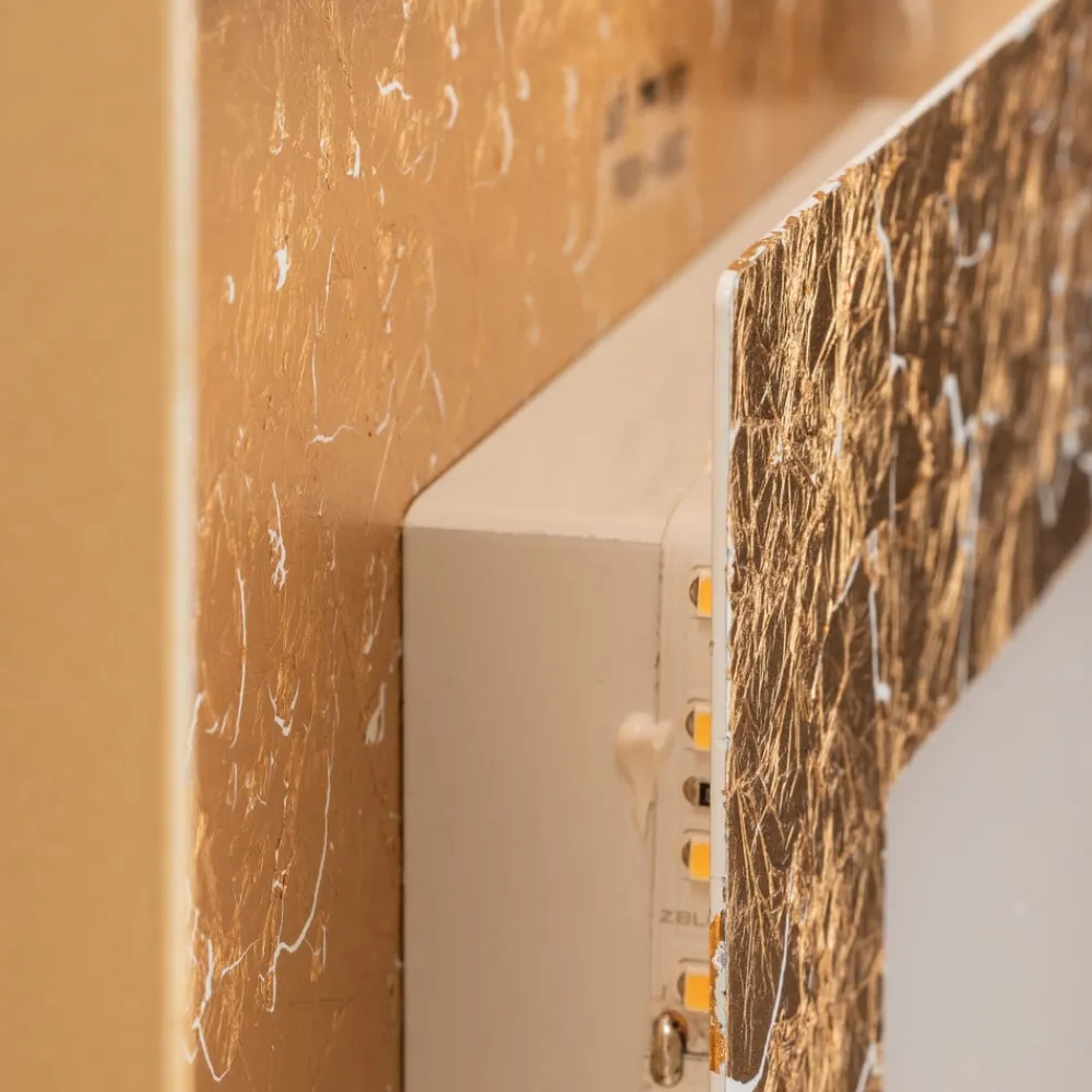 Eco-Light LED-vegglampe Window 32x32 cm, gull| Vegglamper