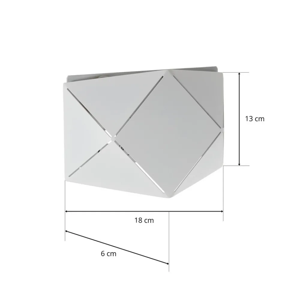 Trio Lighting LED-vegglampe Zandor i hvit, bredde 18 cm Hot