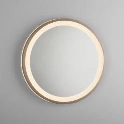 Paul Neuhaus LED-veggspeil VIDRO, bronse, Ø 36 cm, powerbank, bryter Discount