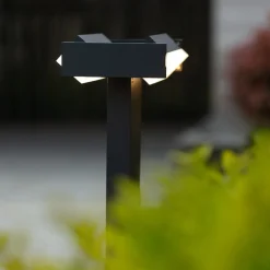 LUTEC LED-veilampe Conroy med bevegelige spredere| Gatebelysning, Pullert Belysning