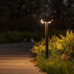 LUTEC LED-veilampe Conroy med bevegelige spredere| Gatebelysning, Pullert Belysning