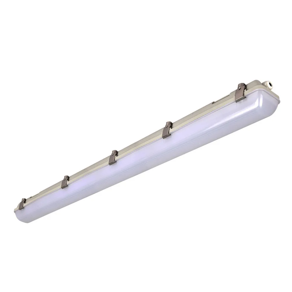 G & L Handels GmbH LED-våtromslampe 659, grå, 126 cm, 25 W| Teknisk Lys