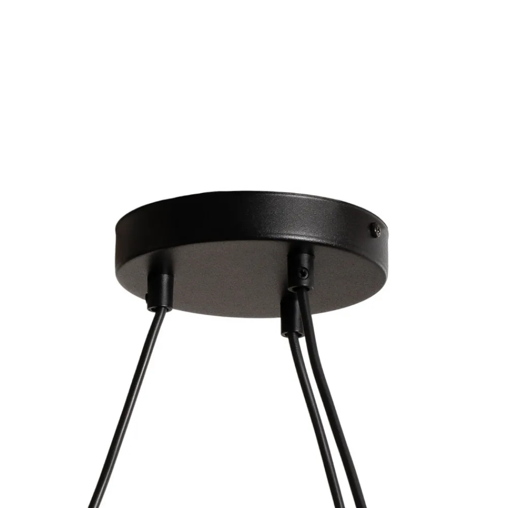 EMIBIG LIGHTING Libra stuelampe, røykgrå/svart, Ø 70 cm, 5 lyskilder. Best