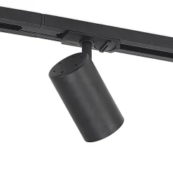 Lindby 1 lyskilde skinnesystem Linaro, GU10, 5 lyskilder, svart| Skinnesystem