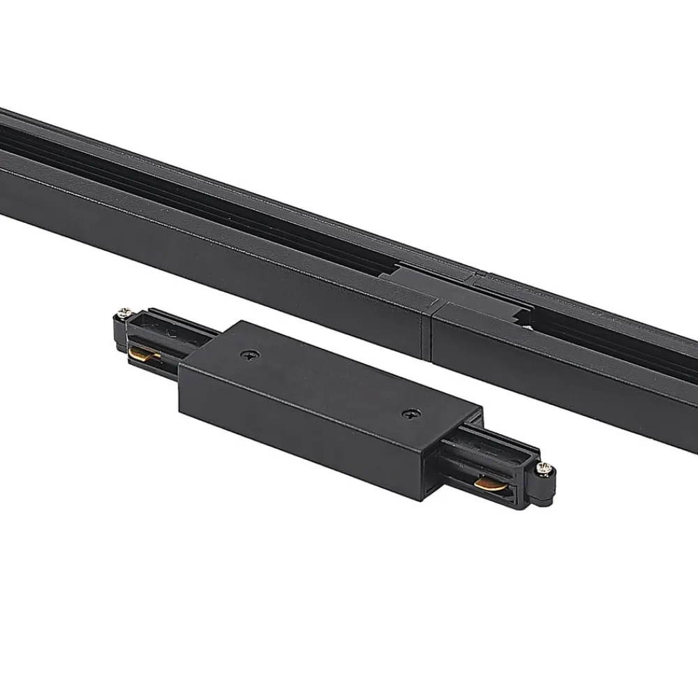 Lindby 1 lyskilde skinnesystem Linaro, GU10, 5 lyskilder, svart| Skinnesystem