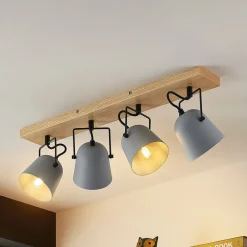 Lindby Adalin taklampe, 4 lyskilder, grå Sale