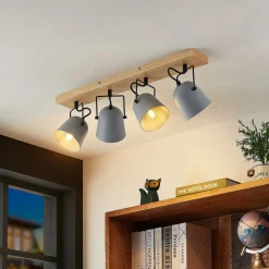 Lindby Adalin taklampe, 4 lyskilder, grå Sale