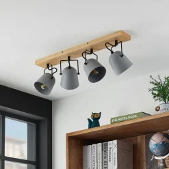 Lindby Adalin taklampe, 4 lyskilder, grå Sale
