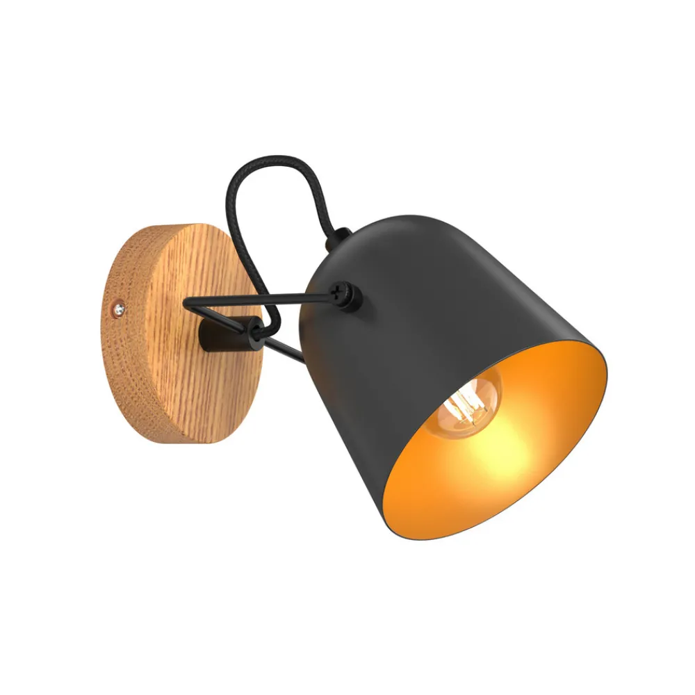 Lindby Adalin vegglampe, svart Outlet