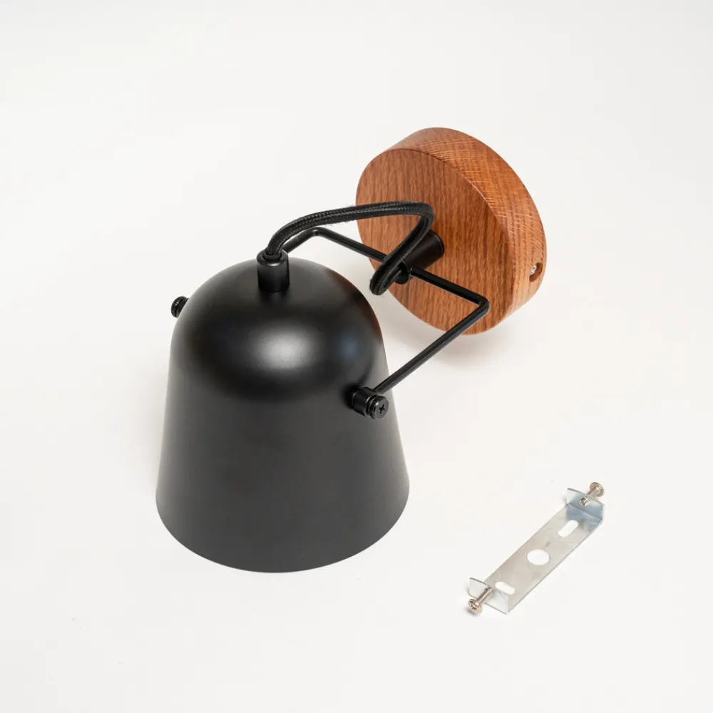 Lindby Adalin vegglampe, svart Outlet