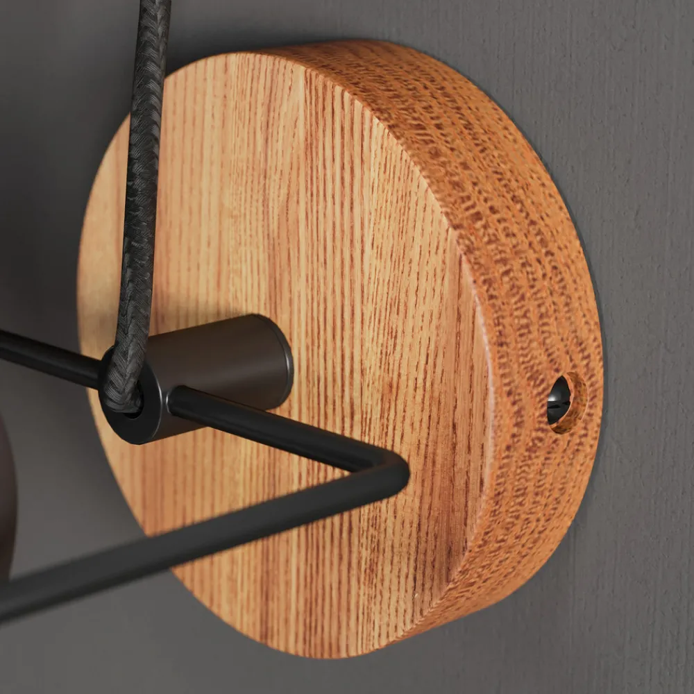 Lindby Adalin vegglampe, svart Outlet