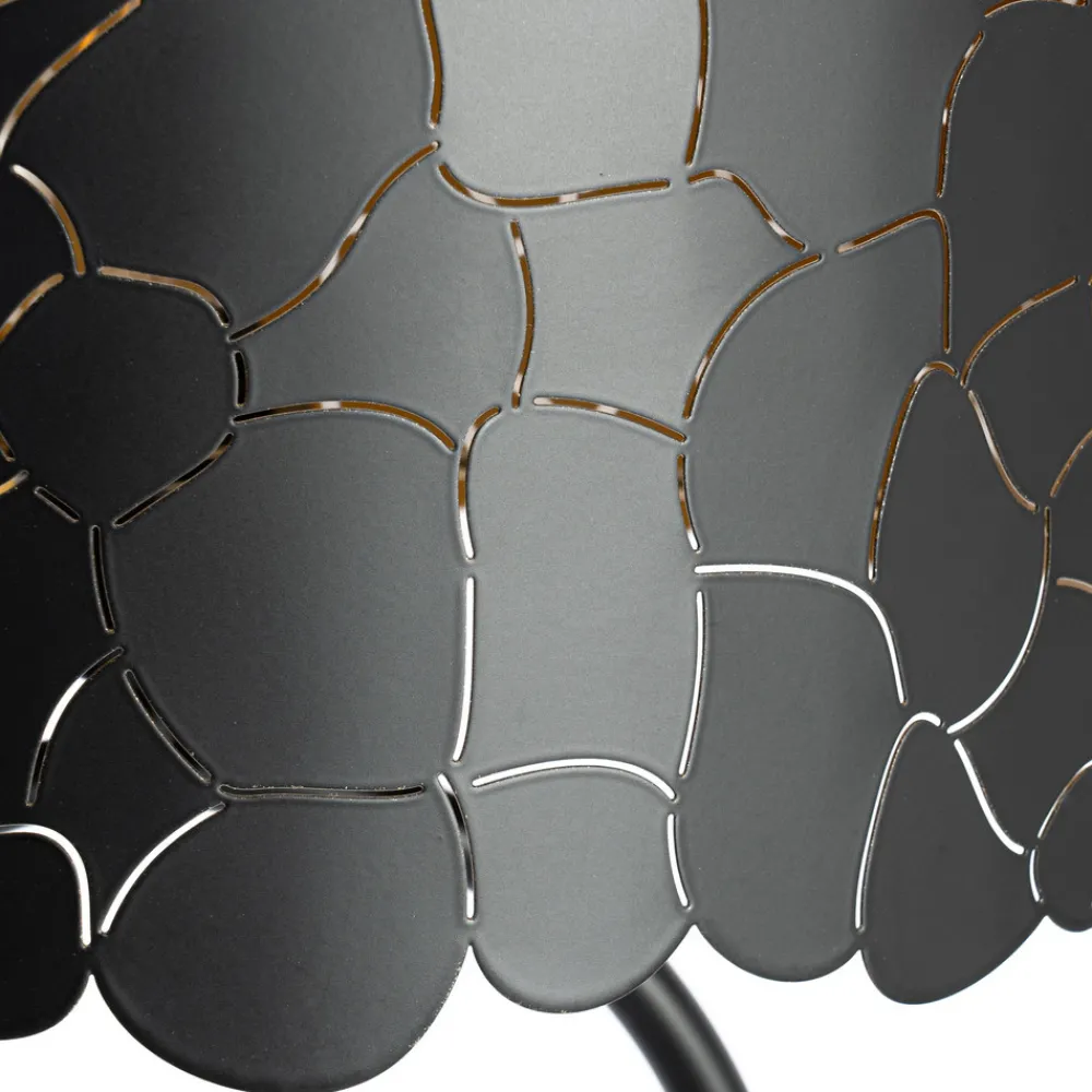 Lindby Aralena gulvlampe, svart/gull, høyde 143,5 cm Hot