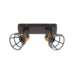 Lindby Arinthea takspotlight, 2-lys, svart, stål, E14| Spotter I Tak