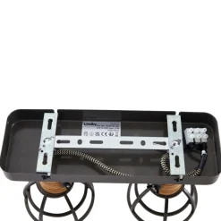 Lindby Arinthea takspotlight, 2-lys, svart, stål, E14| Spotter I Tak