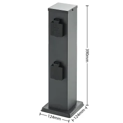 Lindby Aviko stikkontaktsøyle, med 4 kontakter| Strømsøyler|Tilbehør