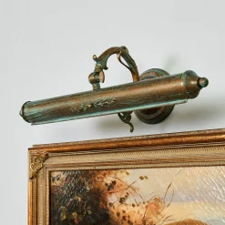 Lindby bildelampe Kalea, 46 cm, 2 lyskilder, verdigris, E14 Outlet