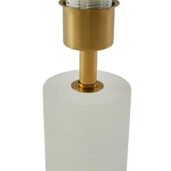 Lindby bordlampe alabaster, hvit/beige, Ø 25cm, marmor, E27 Hot