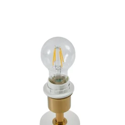 Lindby bordlampe alabaster, hvit/beige, Ø 25cm, marmor, E27 Hot