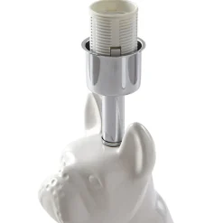 Lindby bordlampe Herry, hvit, keramikk, hund, 46,5 cm høy Clearance