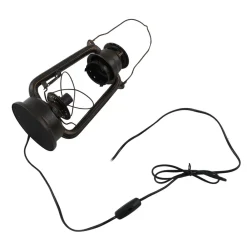 Lindby bordlampe Raisa, rustfarget, metall, lykt, E14 Discount