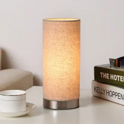 Lindby bordlampe Ronja, høyde 26 cm, kremfarget, tekstil Sale