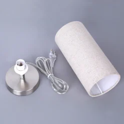 Lindby bordlampe Ronja, høyde 26 cm, kremfarget, tekstil Sale