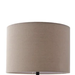 Lindby bordlampe Thalassia, beige, Ø 30 cm, keramikk| Bordlamper