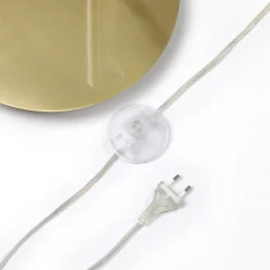 Lindby buelampe Cynthia, messingfarget, glass, 140 cm, E27 Hot