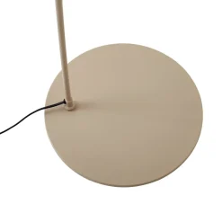 Lindby buelampe Triangolo, beige, høyde 195 cm, metall, E27