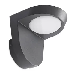 Lindby Carmelo utendørs LED-vegglampe, mørkegrå| Kommersiell Utebelysning|Led-Utendørs