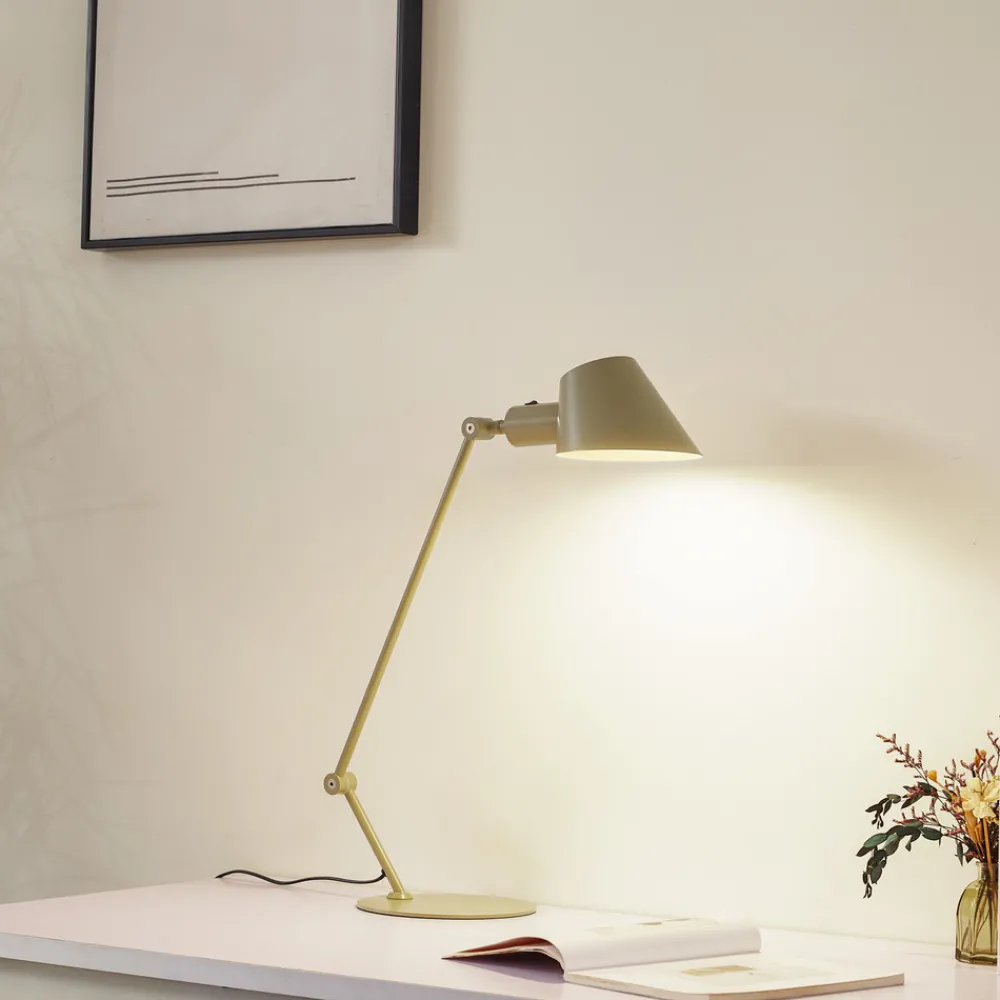 Lindby Corali bordlampe, lysegrønn, metall, høyde 64 cm Outlet