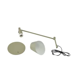 Lindby Corali bordlampe, lysegrønn, metall, høyde 64 cm Outlet