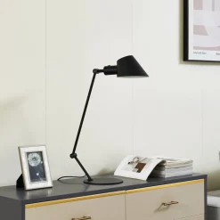 Lindby Corali bordlampe, svart, metall, høyde 64 cm| Bordlamper