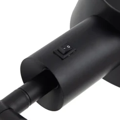 Lindby Corali bordlampe, svart, metall, høyde 64 cm| Bordlamper