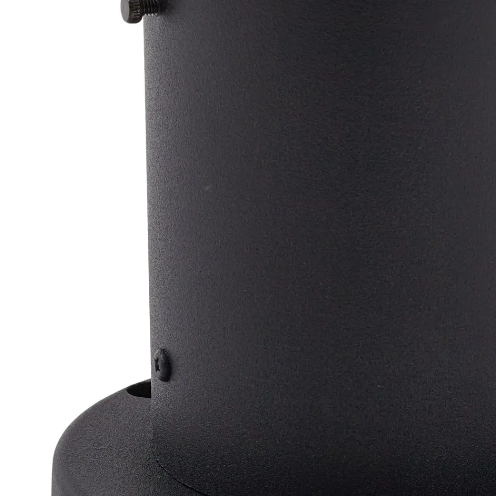 Lindby Dangan sokkellampe, hvit, høyde 32 cm, glass, metall| Sokkellamper Med Sensor|Terrassebelysning