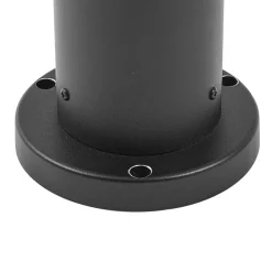 Lindby Dangan sokkellampe, hvit, høyde 32 cm, glass, metall| Sokkellamper Med Sensor|Terrassebelysning