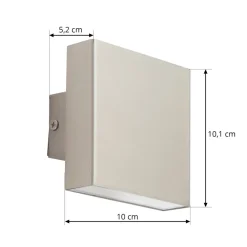 Lindby Dilvana utendørs LED-vegglampe 10 cm Clearance