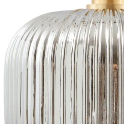 Lindby Doroteo hengelampe, 1 lyskilde, grå, glass Best