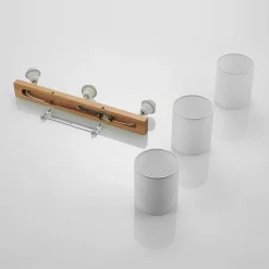 Lindby downlight Imarin, 56 cm, 3 lyskilder, hvit, tre| Taklamper