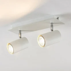 Lindby downlight Joffrey, 31 cm, 2 lyskilder, hvit, GU10| Spotter I Tak