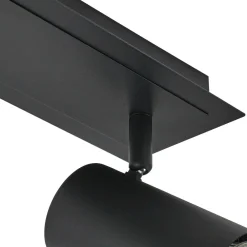 Lindby downlight Joffrey, 80 cm, svart, 4 lyskilder, GU10 Best