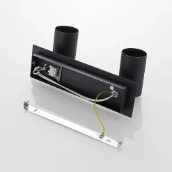 Lindby downlight Joffrey, 31 cm, 2 lyskilder, svart, GU10 Sale